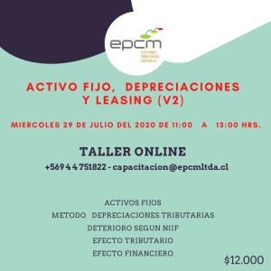 Curso Activo fijo, depreciaciones y leasing (V2)