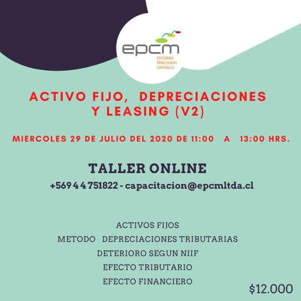 Curso Activo fijo, depreciaciones y leasing (V2)