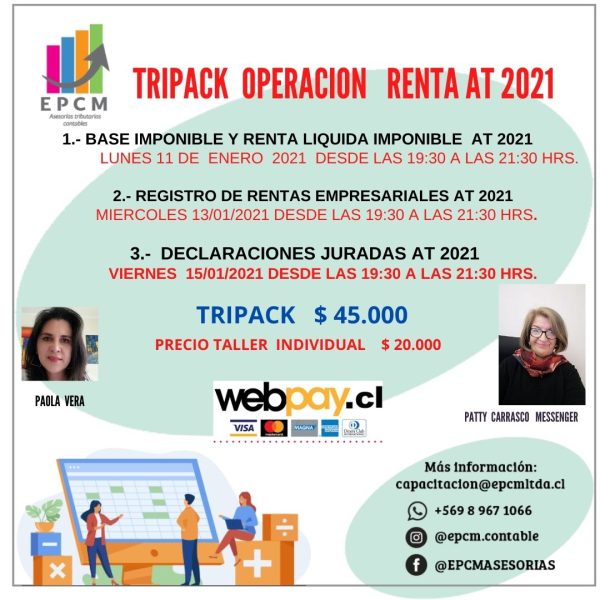 101A TRIPACK OPERACIÓN RENTA