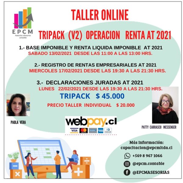 102A TRIPACK OPERACIÓN RENTA AT 2021