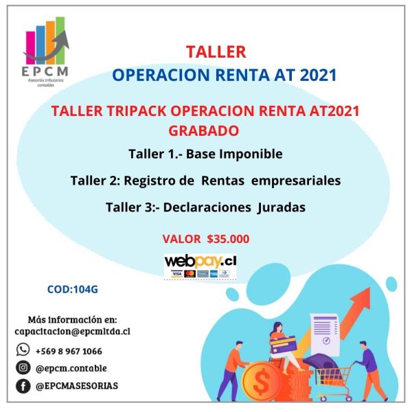 104G Taller Tripack Operación renta