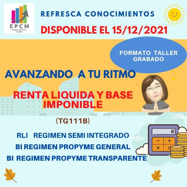 TG111B RENTA LIQUIDA / BASE IMPONIBLE